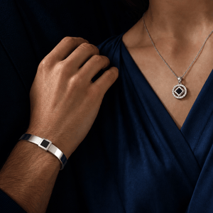Al-Haq Al-Mubin Bracelet + Bousolat Al-Nur Necklace Bundle